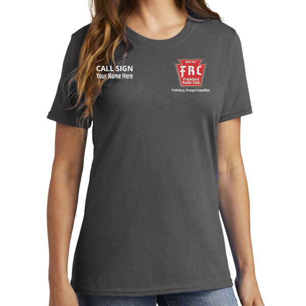 FRC with printed club logo, call and name - Women's Core Cotton Tee Thumbnail