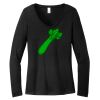 Women's Long Sleeve V Neck Tee Thumbnail
